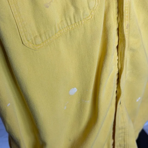 GAP Bright Yellow Casual Button-Down Shirt - Picture 6 of 6